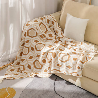 Unisex Decorative Geometric Throw Blanket
