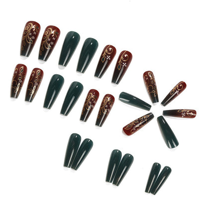 Artificial nails with elegant floral design Acalora