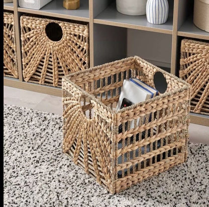 Premium Water Hyacinth Storage Basket Acalora