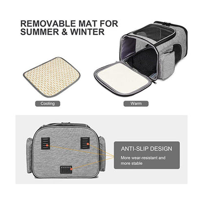 Cat Carrier Backpack with Breathable Mesh Panels Skanto