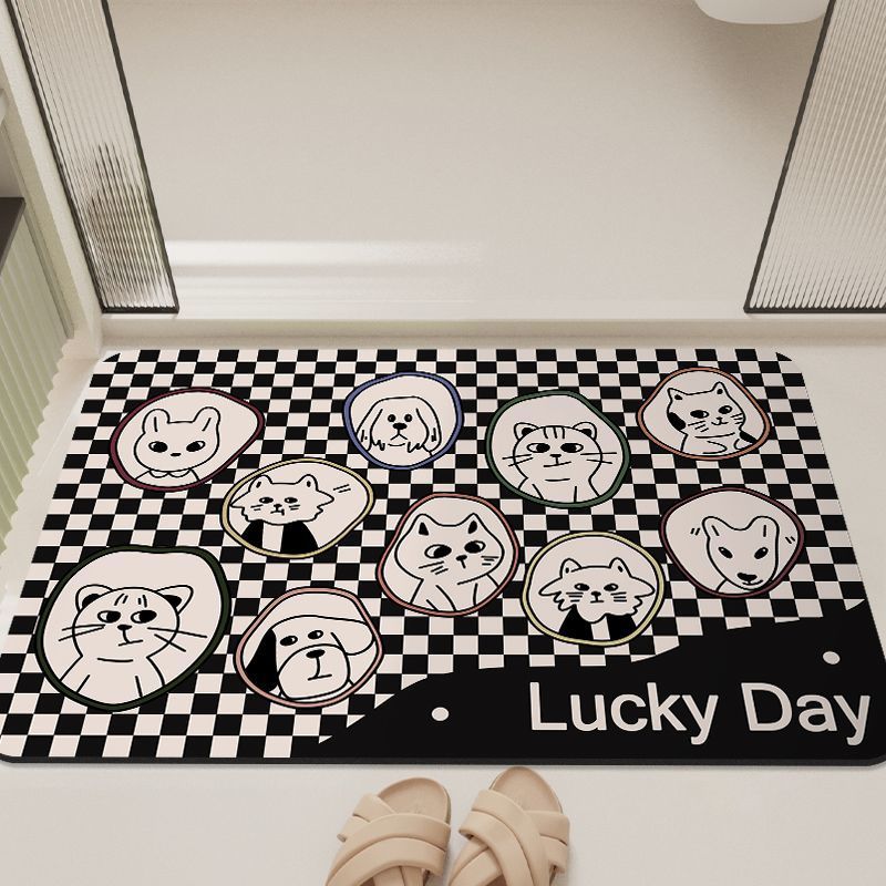 Cartoon-Inspired Bathroom Mat