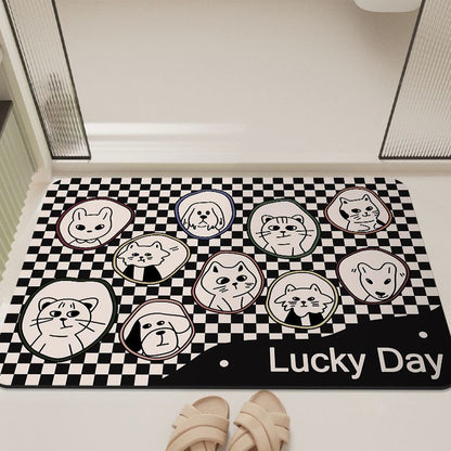 Cartoon-Inspired Bathroom Mat