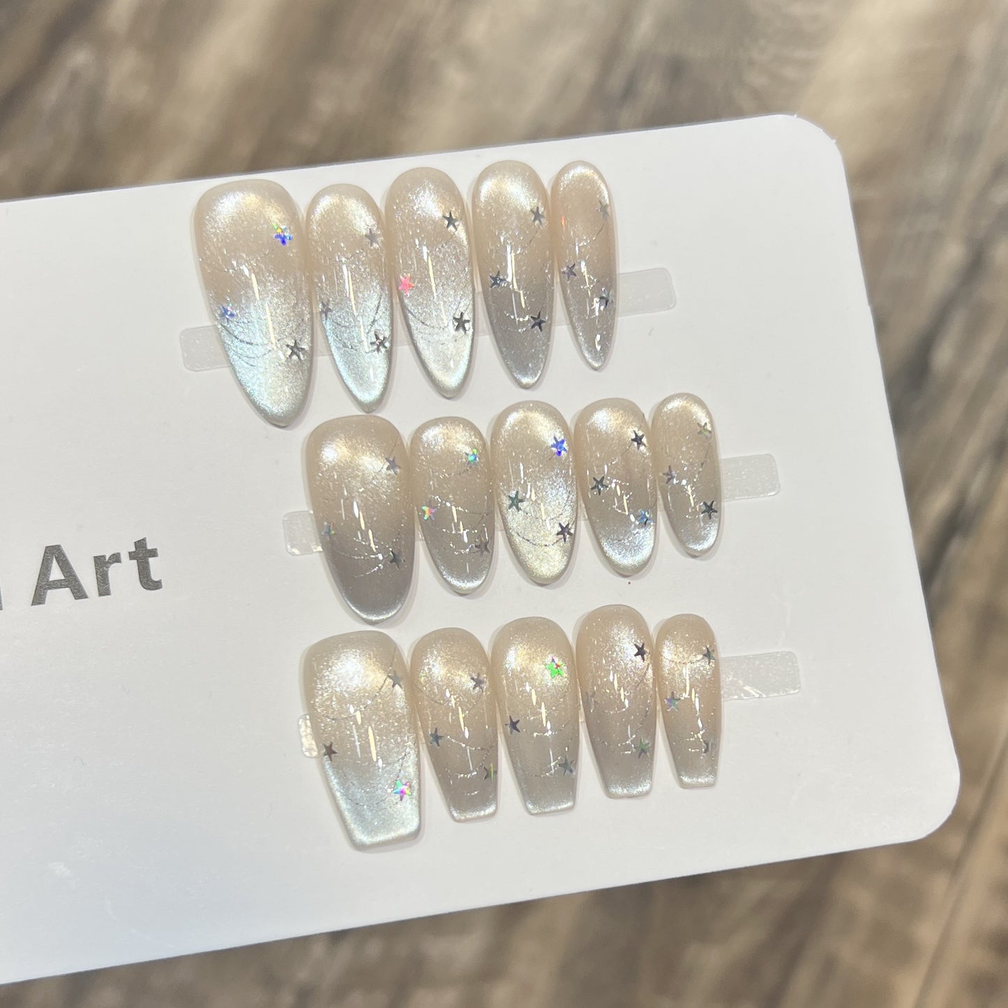 Cosmic Star-Accent Press-On Nail Set Acalora
