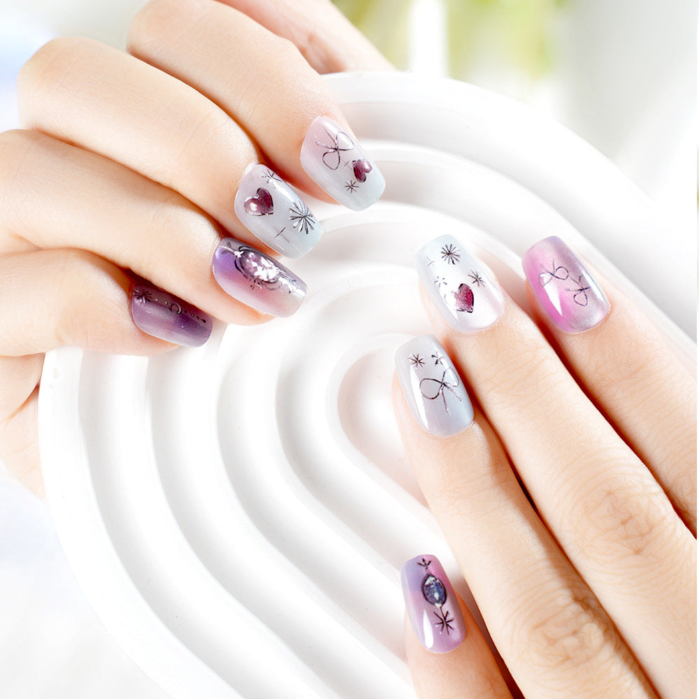 Premium Artistic Press-On Nail Set Acalora