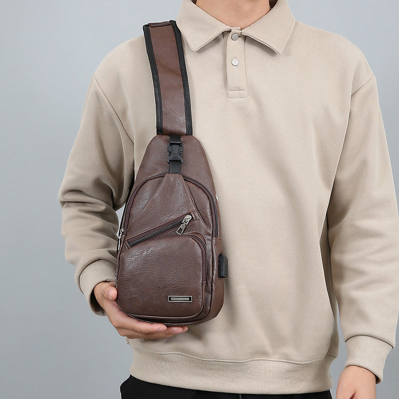 Multi-Compartment Stylish Sling Bag Acalora