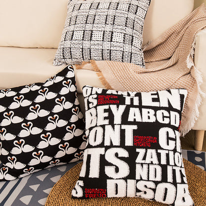 Decorative Dot Print Throw Pillow