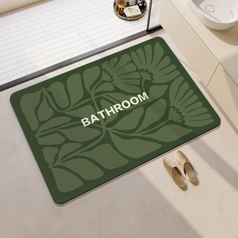 Decorative Floral Bathroom Mat Acalora