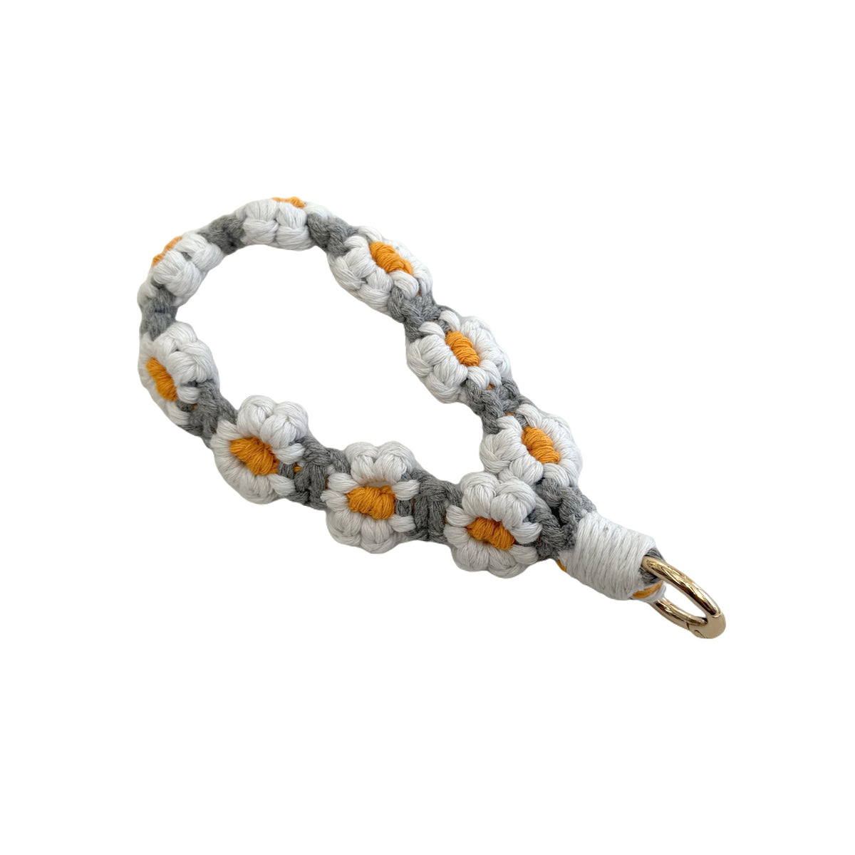 Floral Macrame Keychain Holder Acalora
