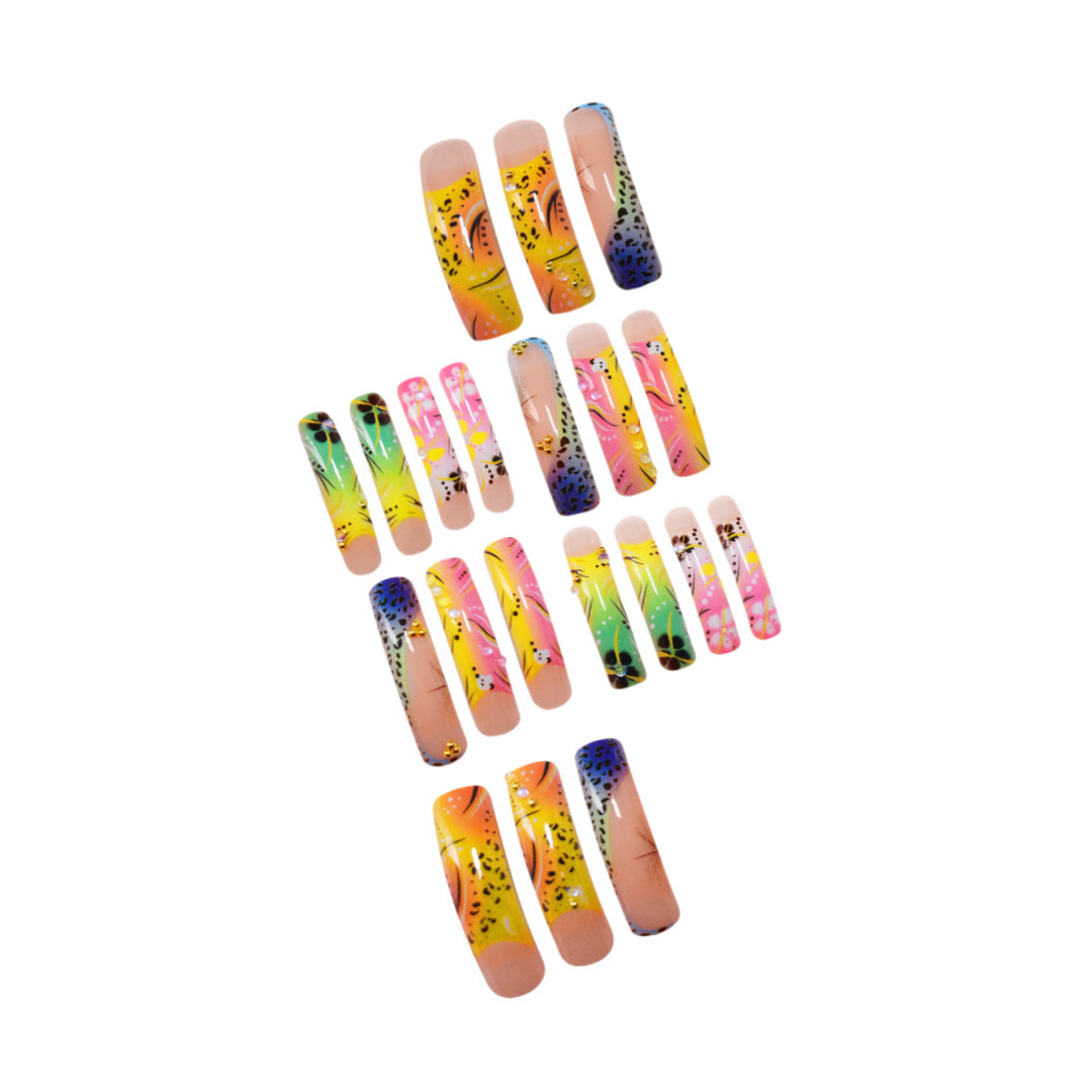 Artistic Long Press-On Nails Acalora