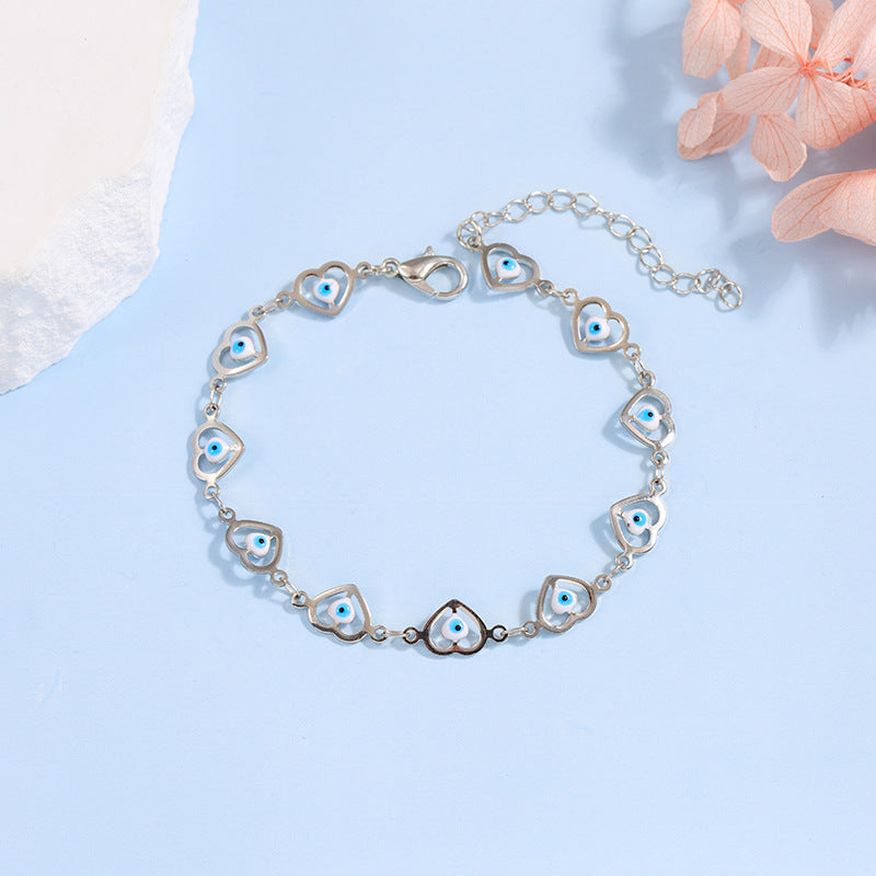 Heart-Shaped Beaded Bracelet Acalora