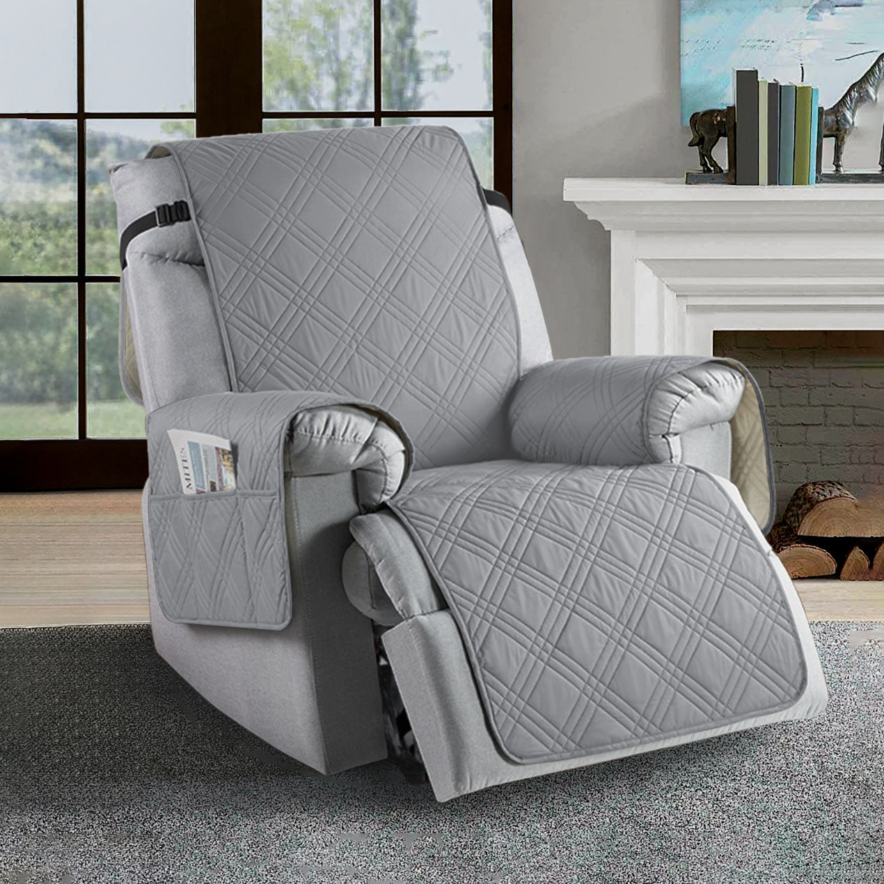BowLift | Waterproof Recliner Slipcover | Durable Microfiber, Stain-Resistant & Universal Fit for Home Protection