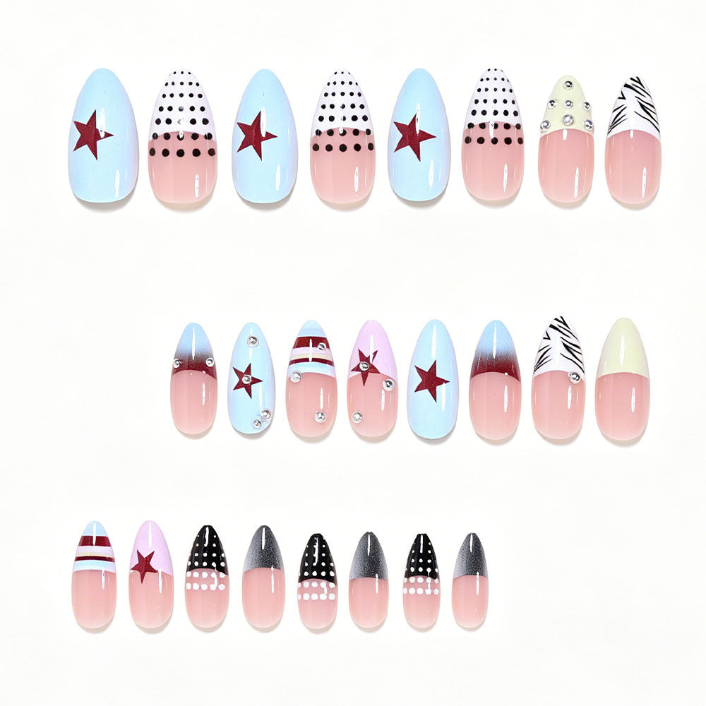 Artistic Stiletto Press-On Nail Art Collection Acalora