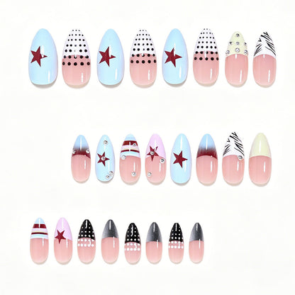 Artistic Stiletto Press-On Nail Art Collection Acalora