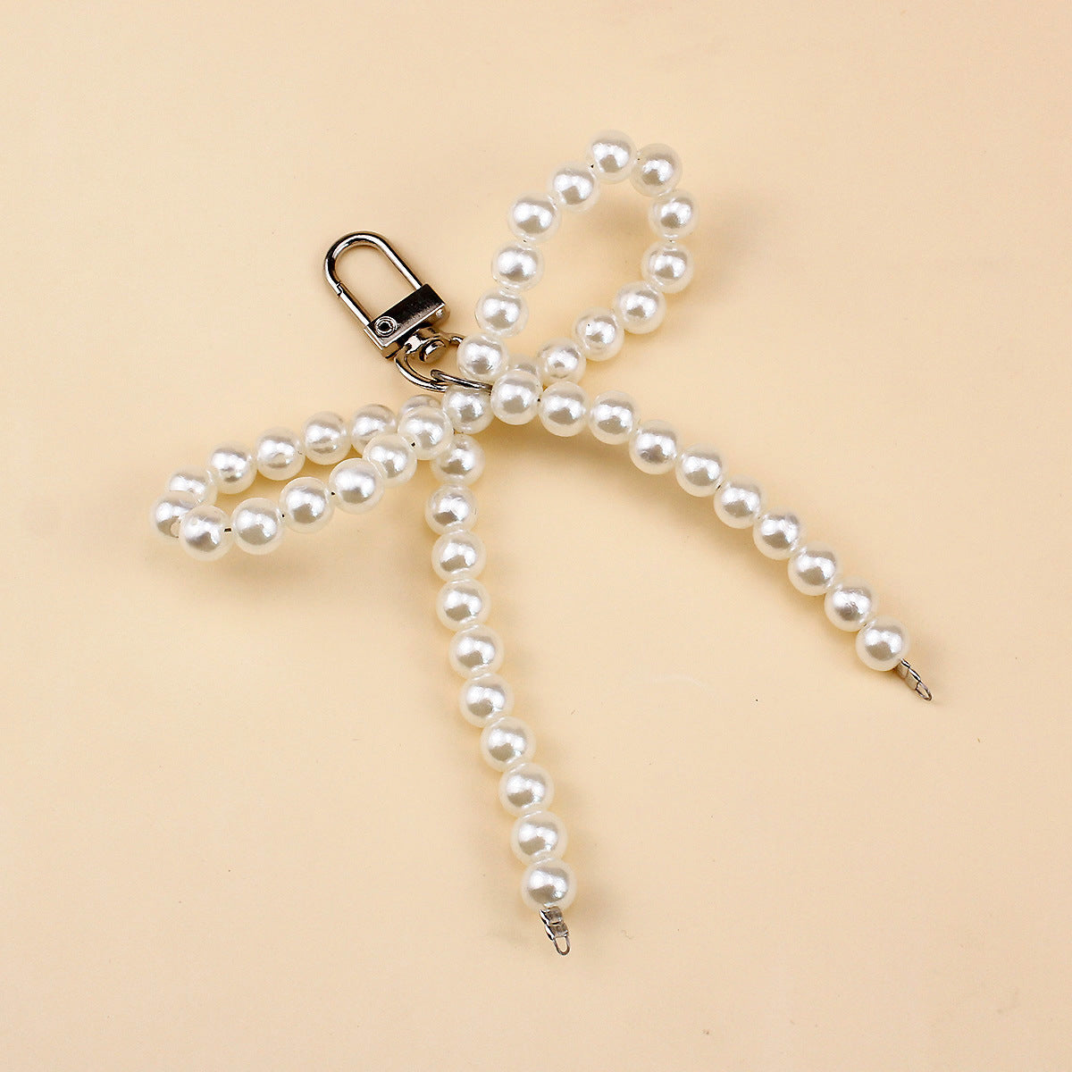 Elegant Pearl Bow Brooch Acalora