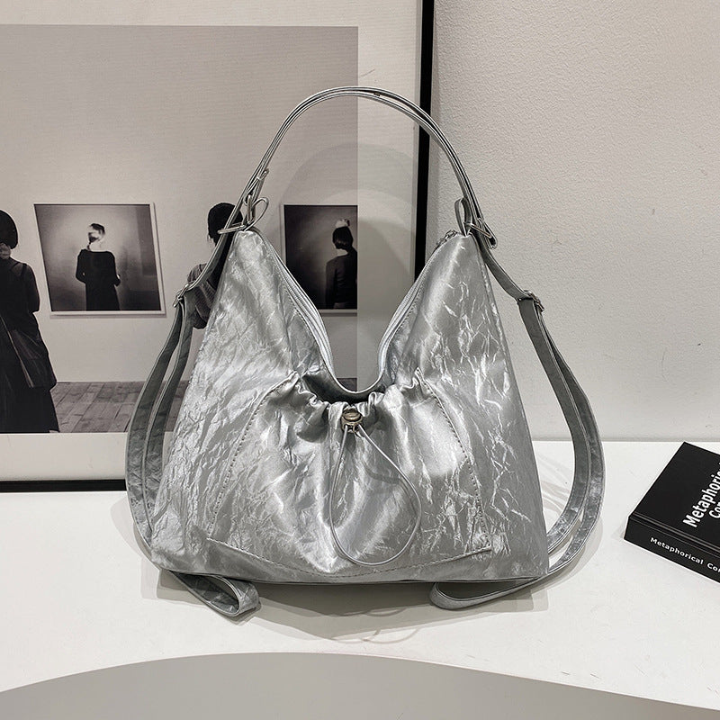 Crinkled Pouch Handbag Acalora