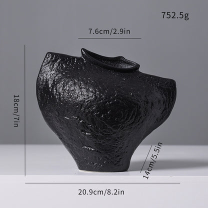 Abstract Shaped Decorative Ceramic Vase