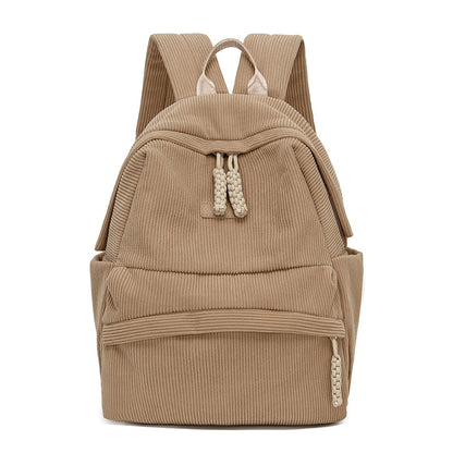 Stylish Corduroy Backpack Acalora