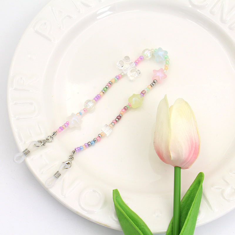 Decorative Beaded Eyewear Chain Acalora