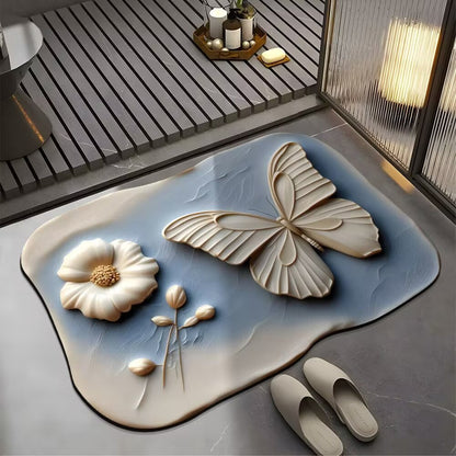 Decorative Butterfly Bath Mat