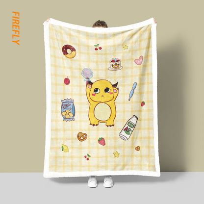 Unisex Soft Cartoon-Themed Fleece Blanket