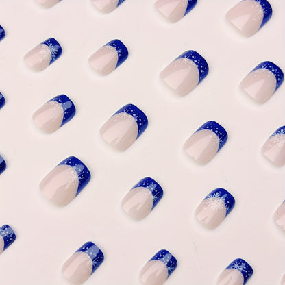 Winter-Themed Frosted Nail Art Acalora