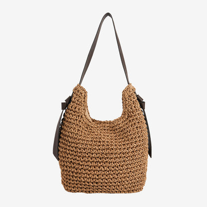 Women's Handmade Tote Bag made from natural raffia fabric Karnz
