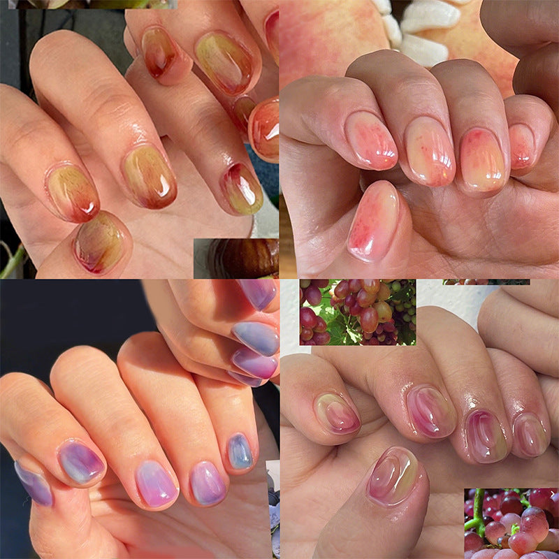 Artistic Marble-Effect Press-On Nail Set Acalora