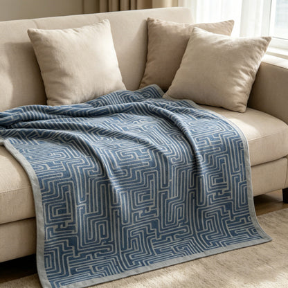 Modern Geometric Pattern Throw Blanket