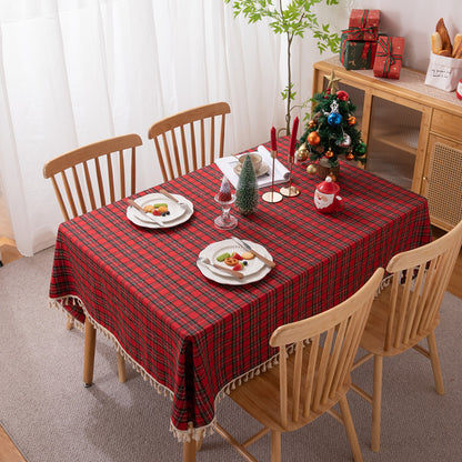 Seasonal Plaid Tablecloth