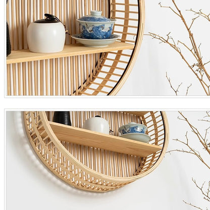 Handwoven storage basket for bathroom utensils Acalora