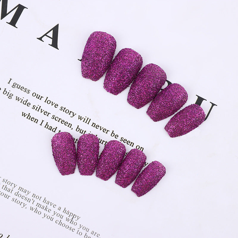 Glittering artificial nails in modern design Acalora