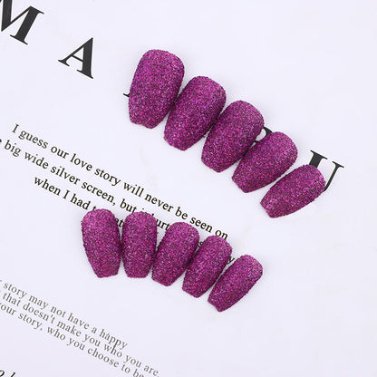 Glittering artificial nails in modern design Acalora