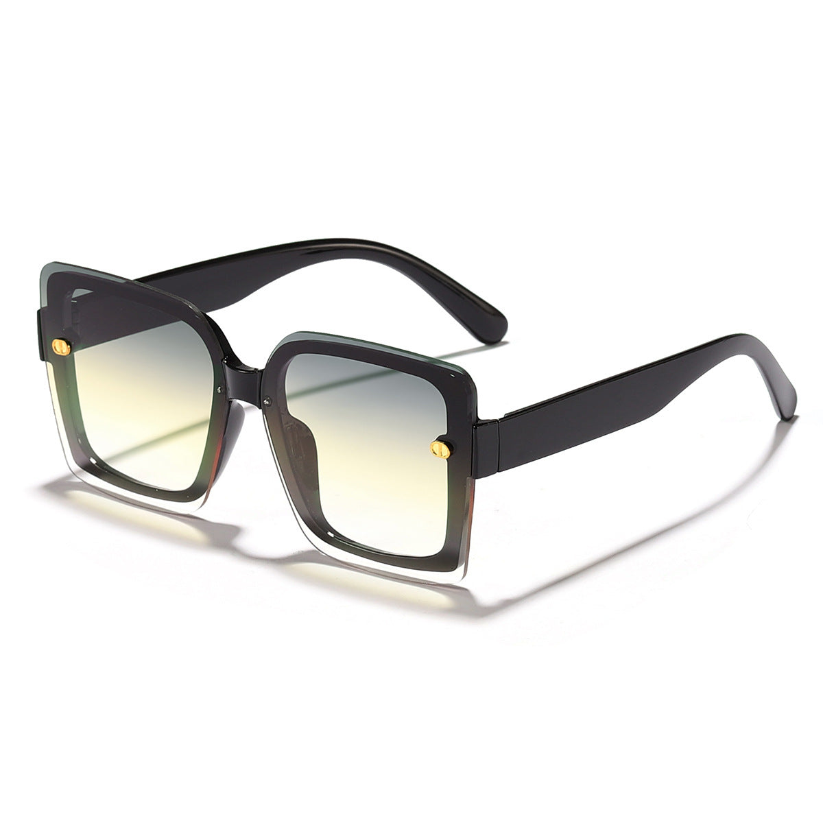 Women's fashionable sunglasses with a square design and high-quality Karnz frame