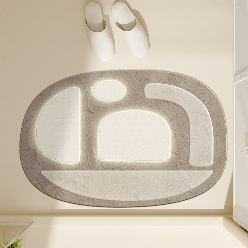 Floral-Inspired Decorative Bath Mat
