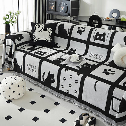 Artistic Cotton Throw Blanket