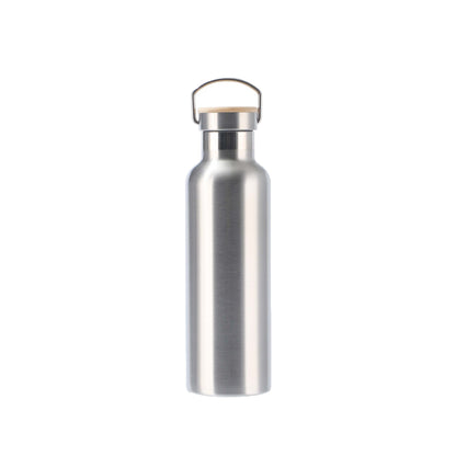 Women's stainless steel insulated drinking bottle with sustainable bamboo lid Kalsten