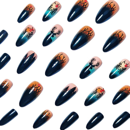 Festive Winter-Themed Nail Art Acalora