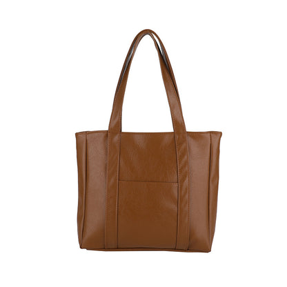 Classic Faux Leather Tote Bag Acalora