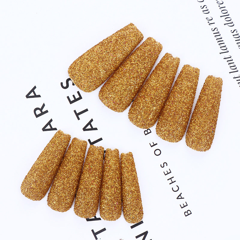 High-quality artificial nails with glitter effects Acalora