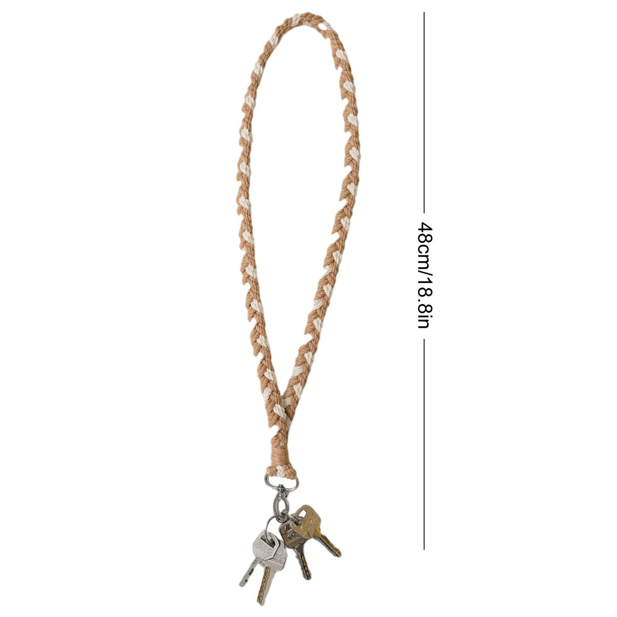 Braided Macrame Keychain Loop Acalora