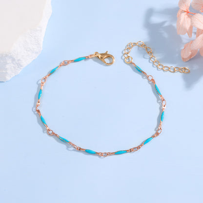 Elegant Adjustable Gemstone Chain Bracelet Acalora