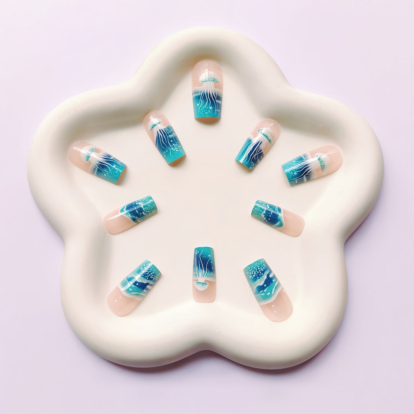 Underwater-Themed Nail Art Set Acalora