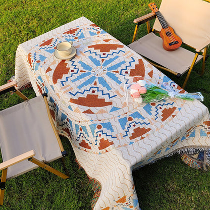 Bohemian Designed Picnic Tablecloth