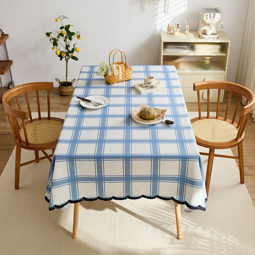 Elegant Plaid Tablecloth