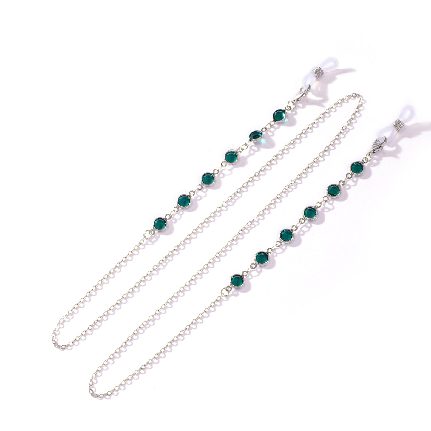 Stylish Crystal Chain Eyewear Holder Acalora