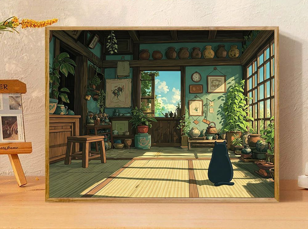 Whimsical Fantasy Illustration Canvas Art