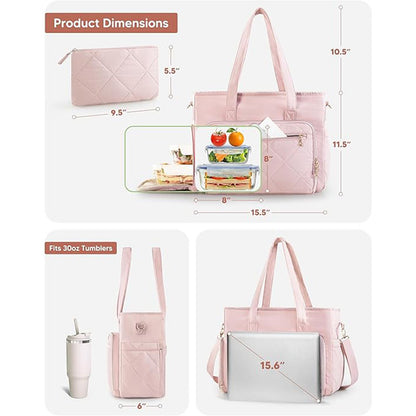 Insulated Multi-Pocket Lunch Tote Acalora