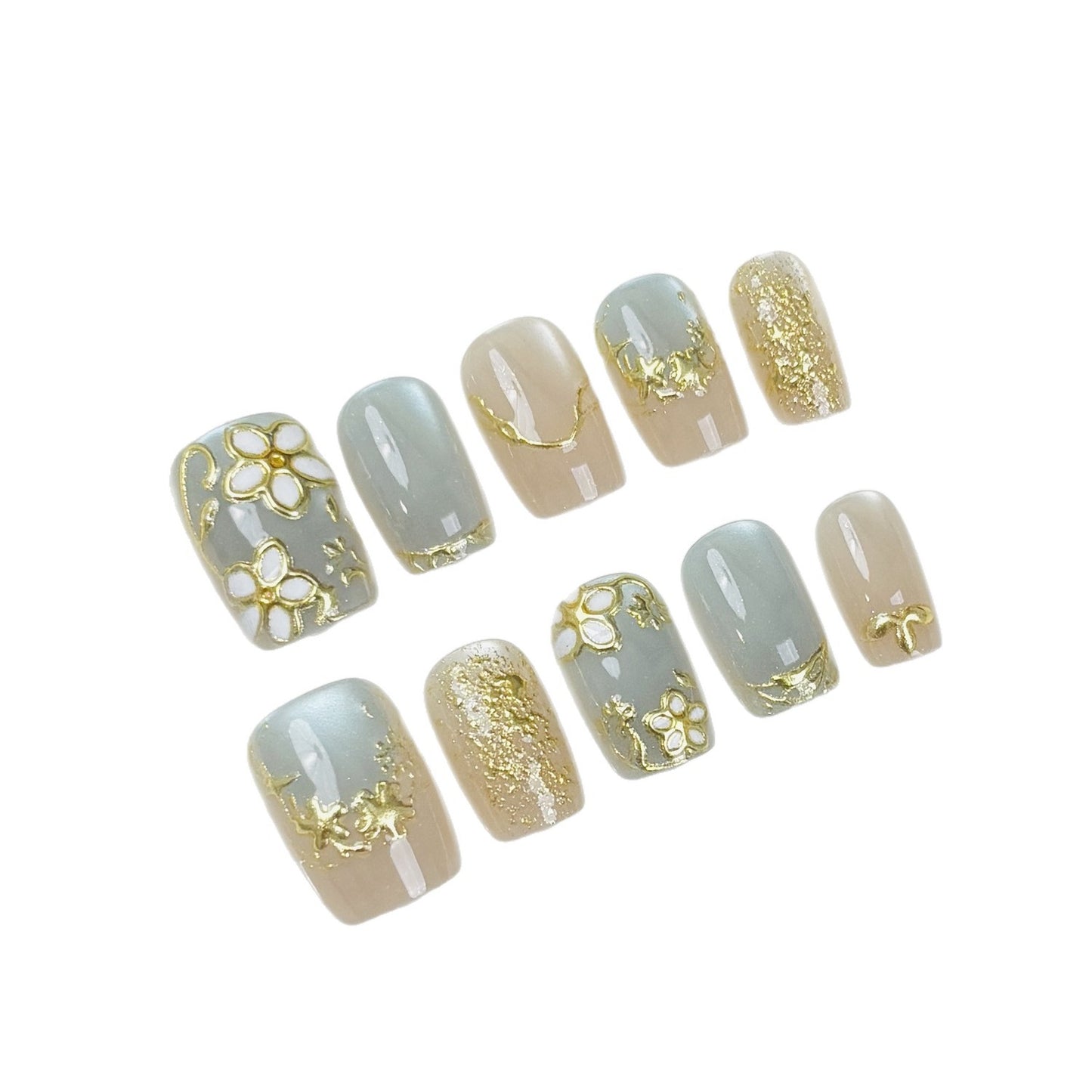 Floral-Themed Press-On Nail Kit Acalora