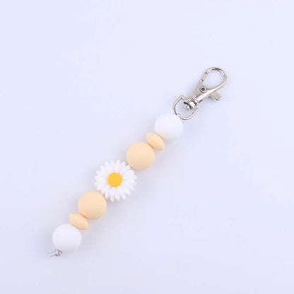 Decorative Silicone Beaded Keychain Holder Acalora