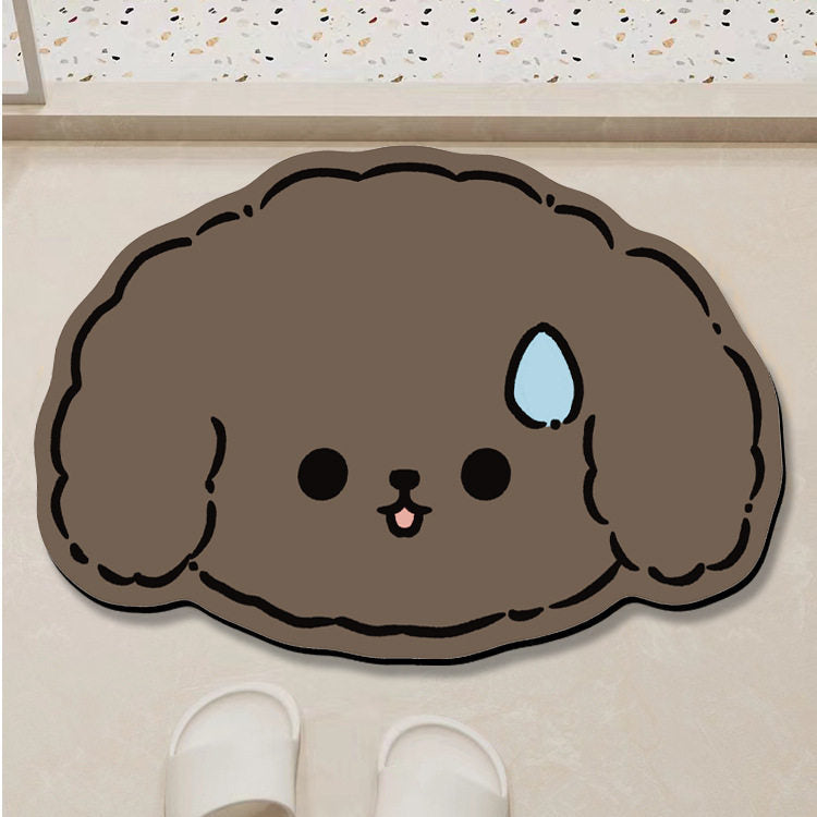 Cute Cat-Themed Bath Mat